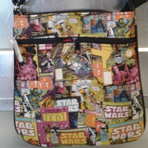 Star Wars Pattern Cross Body Bag Purse